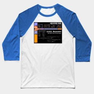 Computer Readout Showing U.S.S. Ascension Dreadnought Baseball T-Shirt